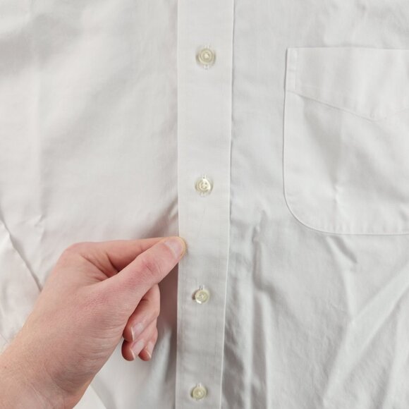 Brooks Brothers White Non-Iron 16 32/33 All Cotton Madison Button-Down Men Shirt - Picture 11 of 16